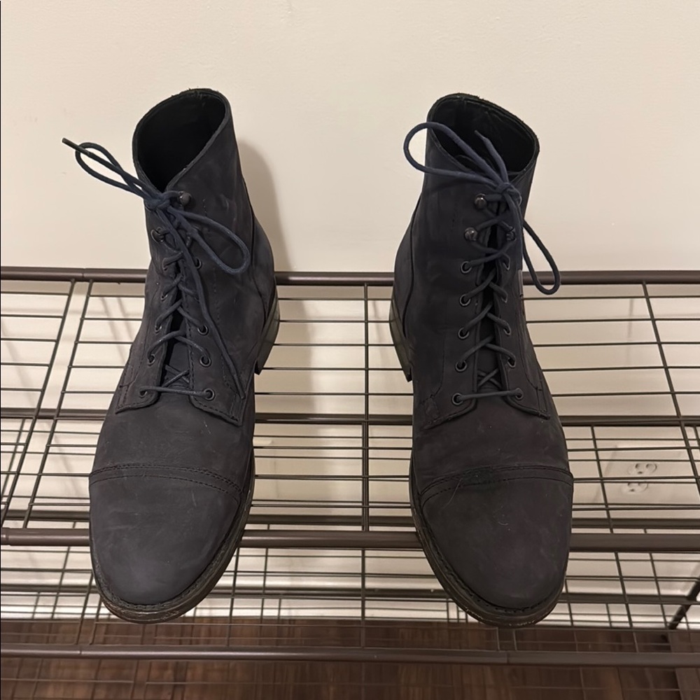 Men's Black Leather Thursday Boots